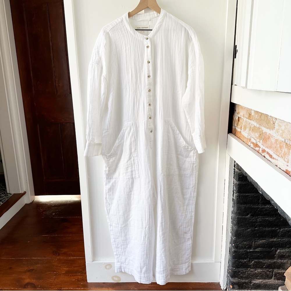 MARA HOFFMAN white Manda jumpsuit - Picture 3 of 7